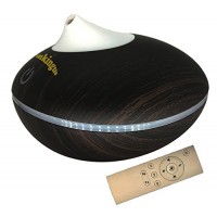 MKingus Aroma oil Diffuser Humidifier With Remote Control Wood Grain 200 ML Tank Waterless Shut Up - B071KP5Y7G